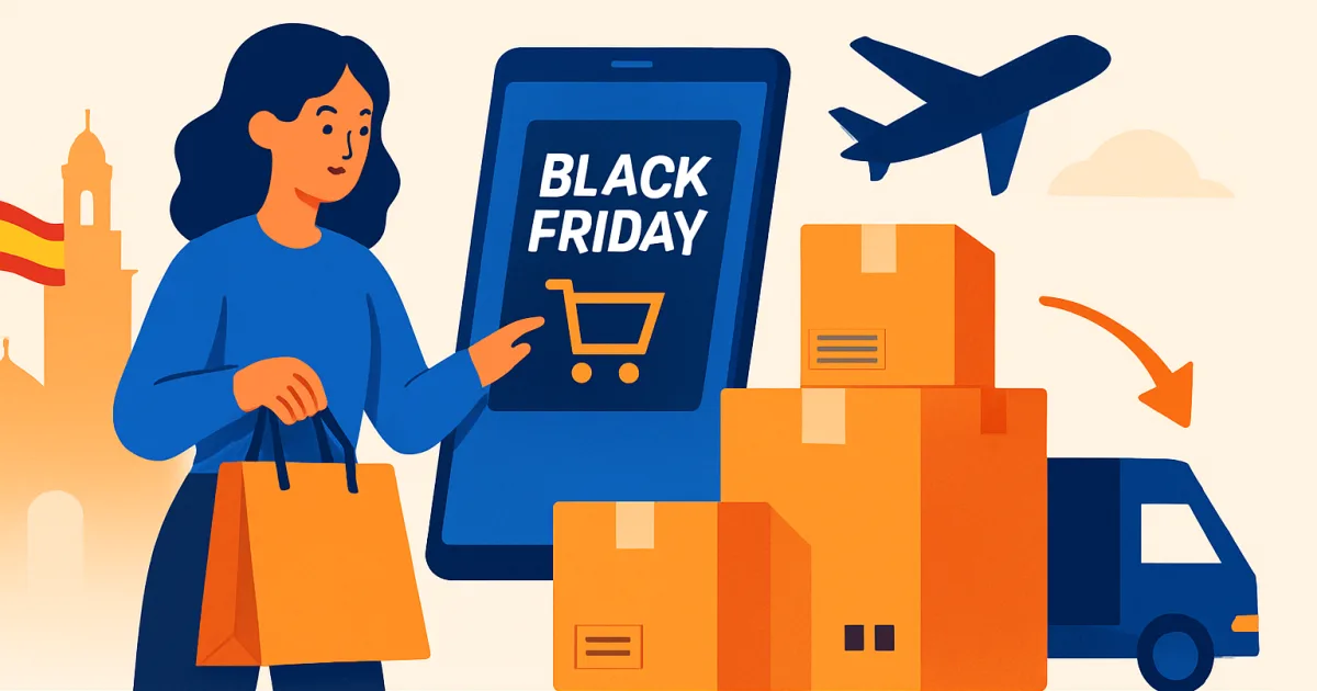 Compras y envío de paquetes desde España